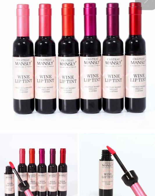 Wine Lip Tint, Lipgloss (6) pack