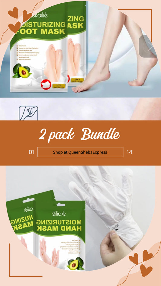 Hand and foot masks   2 pack