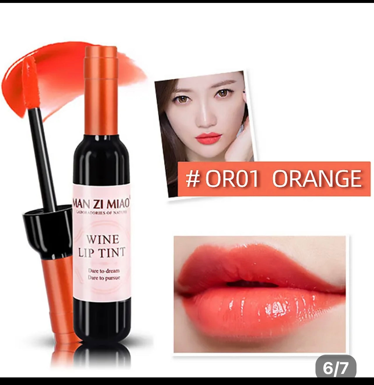 Wine Lip Tint, Lipgloss (6) pack