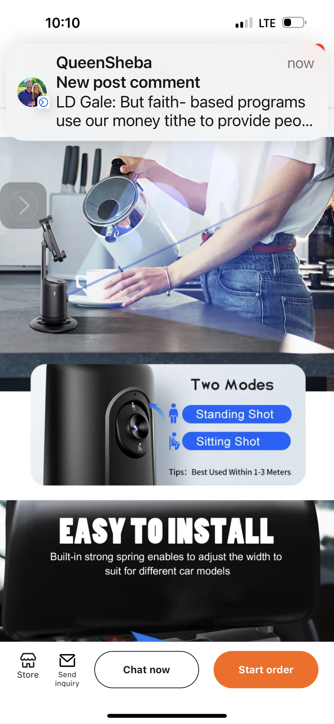 Phone Holder 360 Degrees Auto Face Tracking Desktops