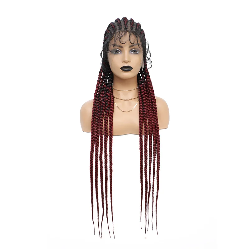 Cornrow box braids wigs