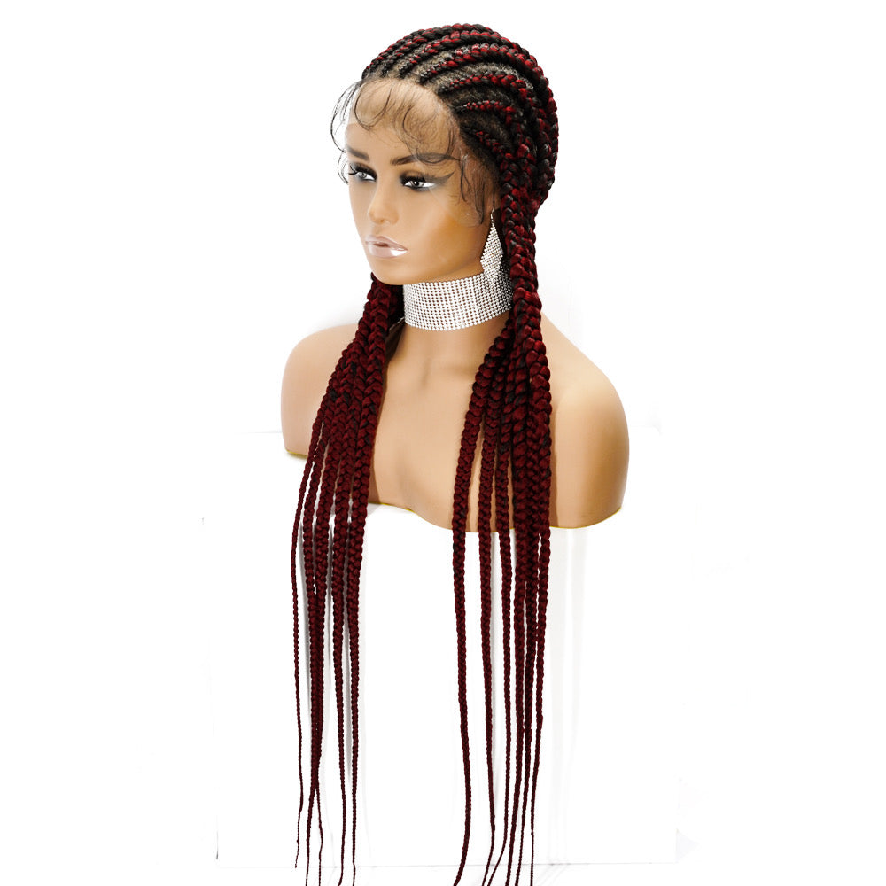 Cornrow box braids wigs