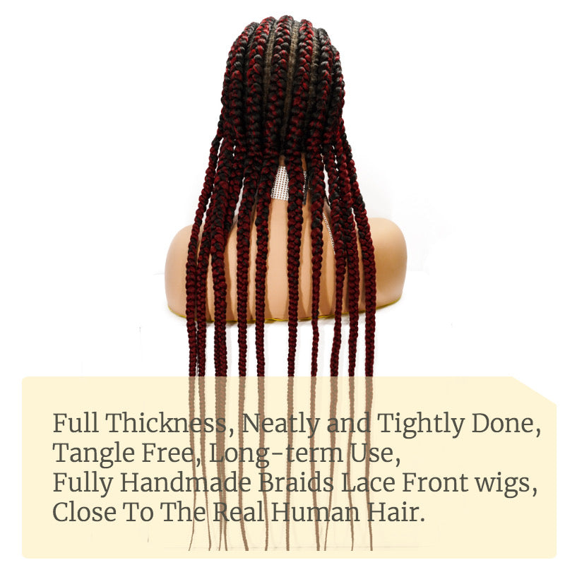 Cornrow box braids wigs