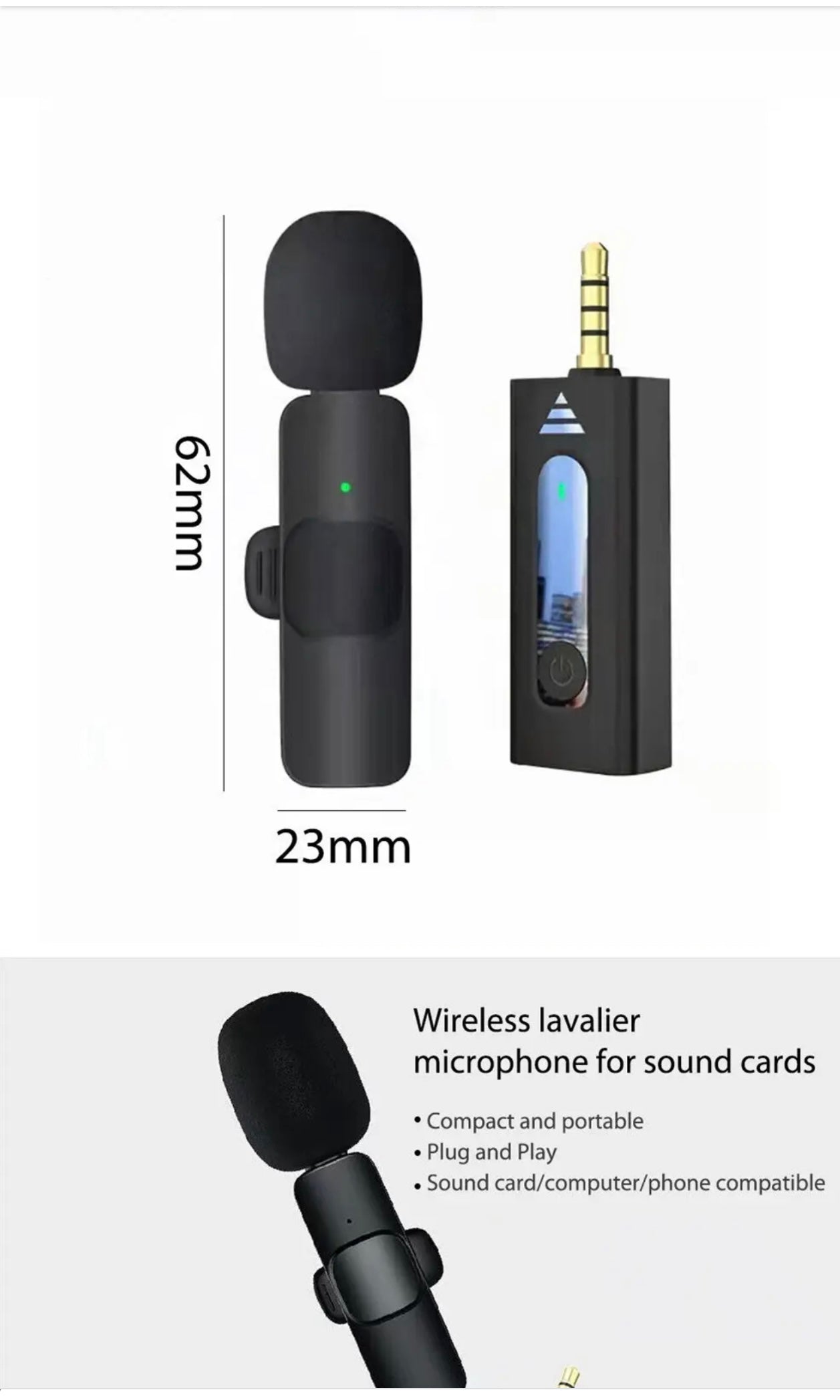 K35 wireless mini microphone