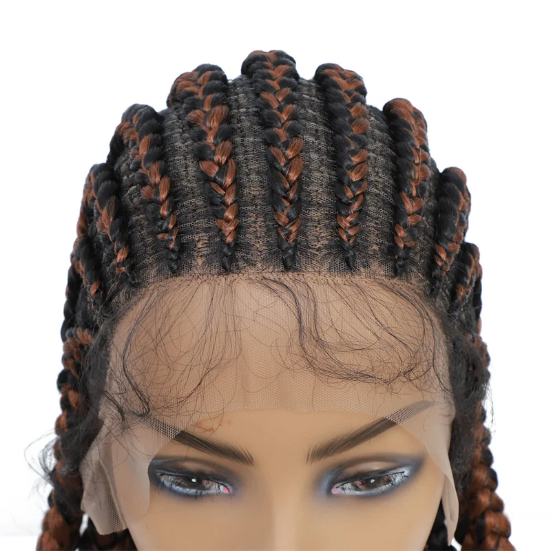 Cornrow box braids wigs