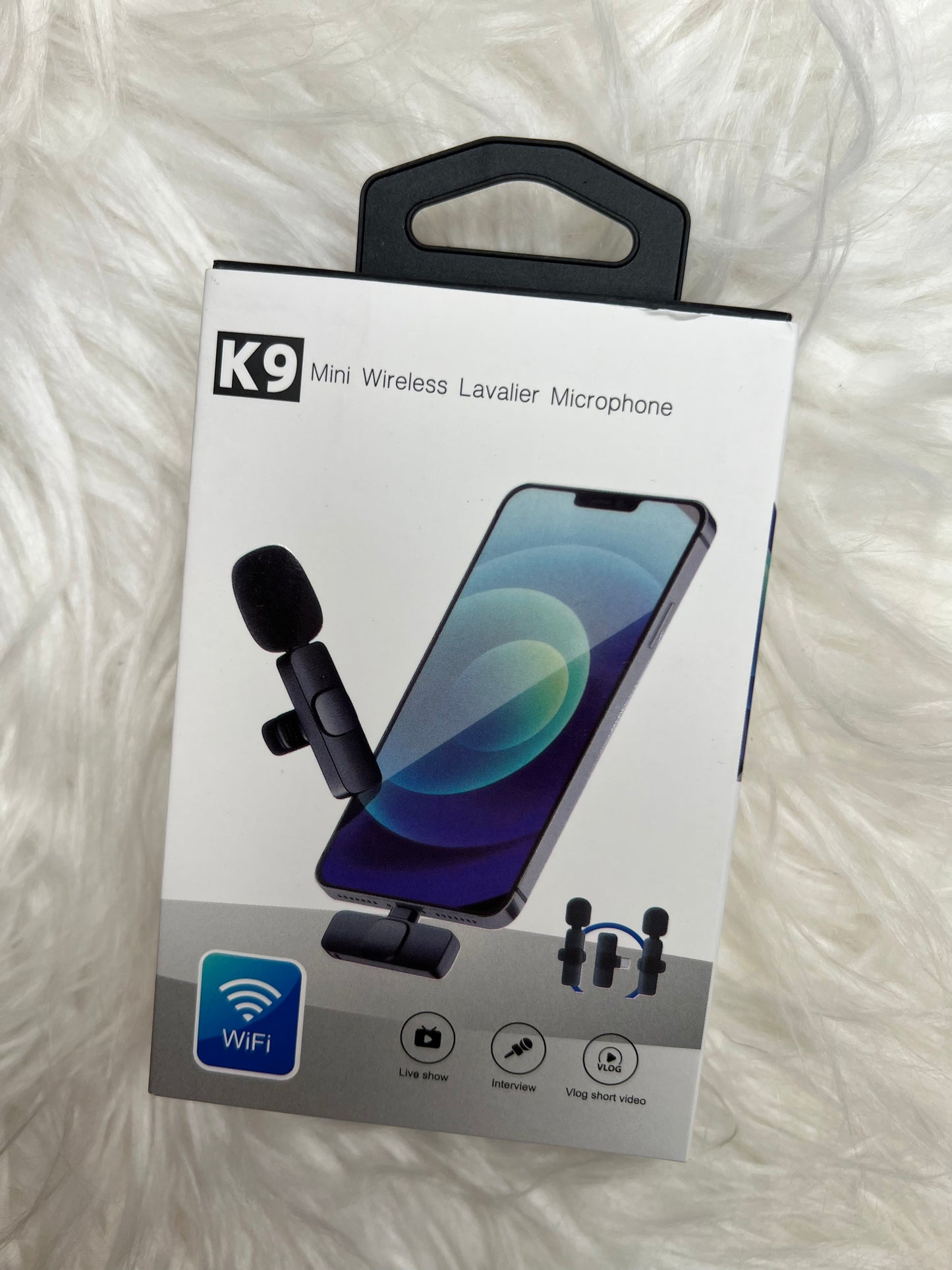 K9 wireless lavalier microphone