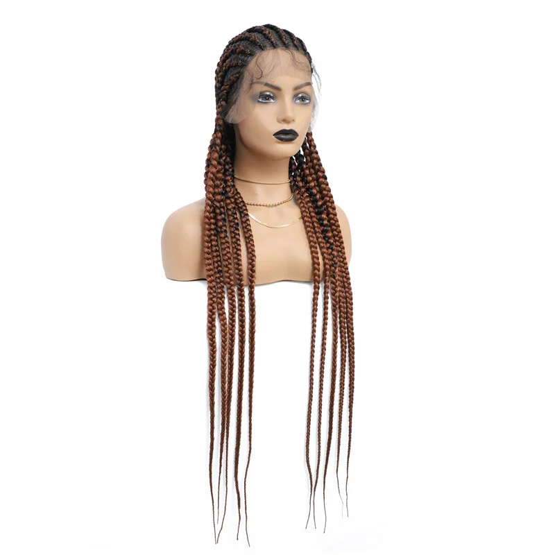 Cornrow box braids wigs