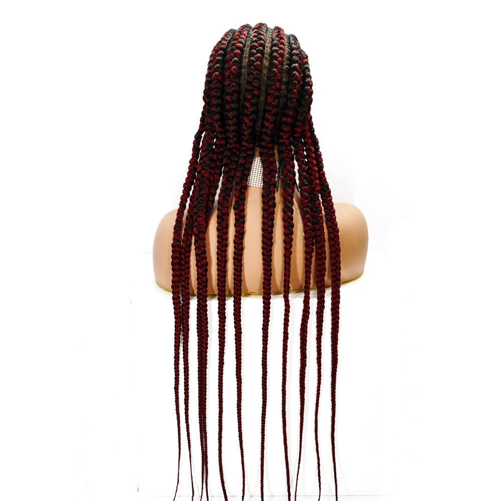 Cornrow box braids wigs