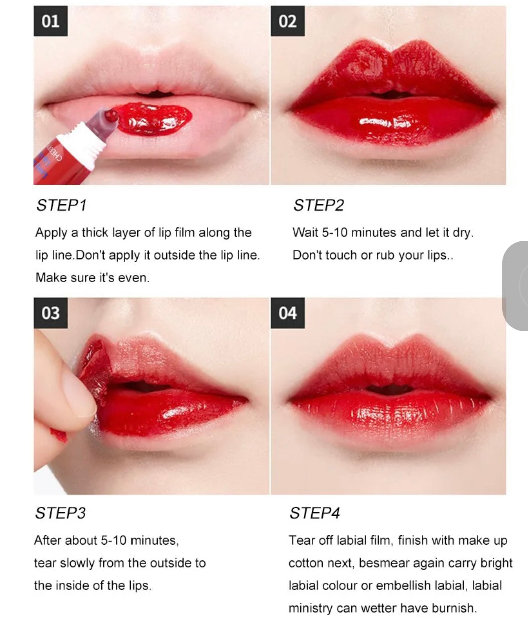 Long lasting lipgloss (6) pack