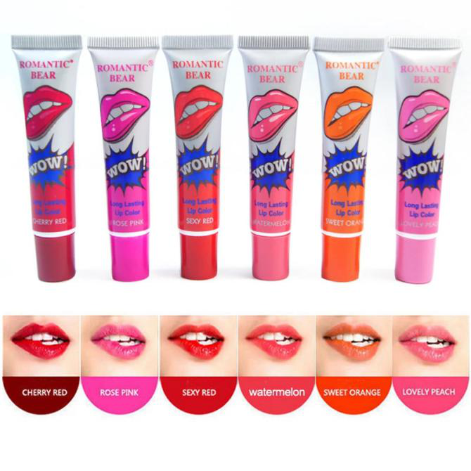 Long lasting lipgloss (6) pack