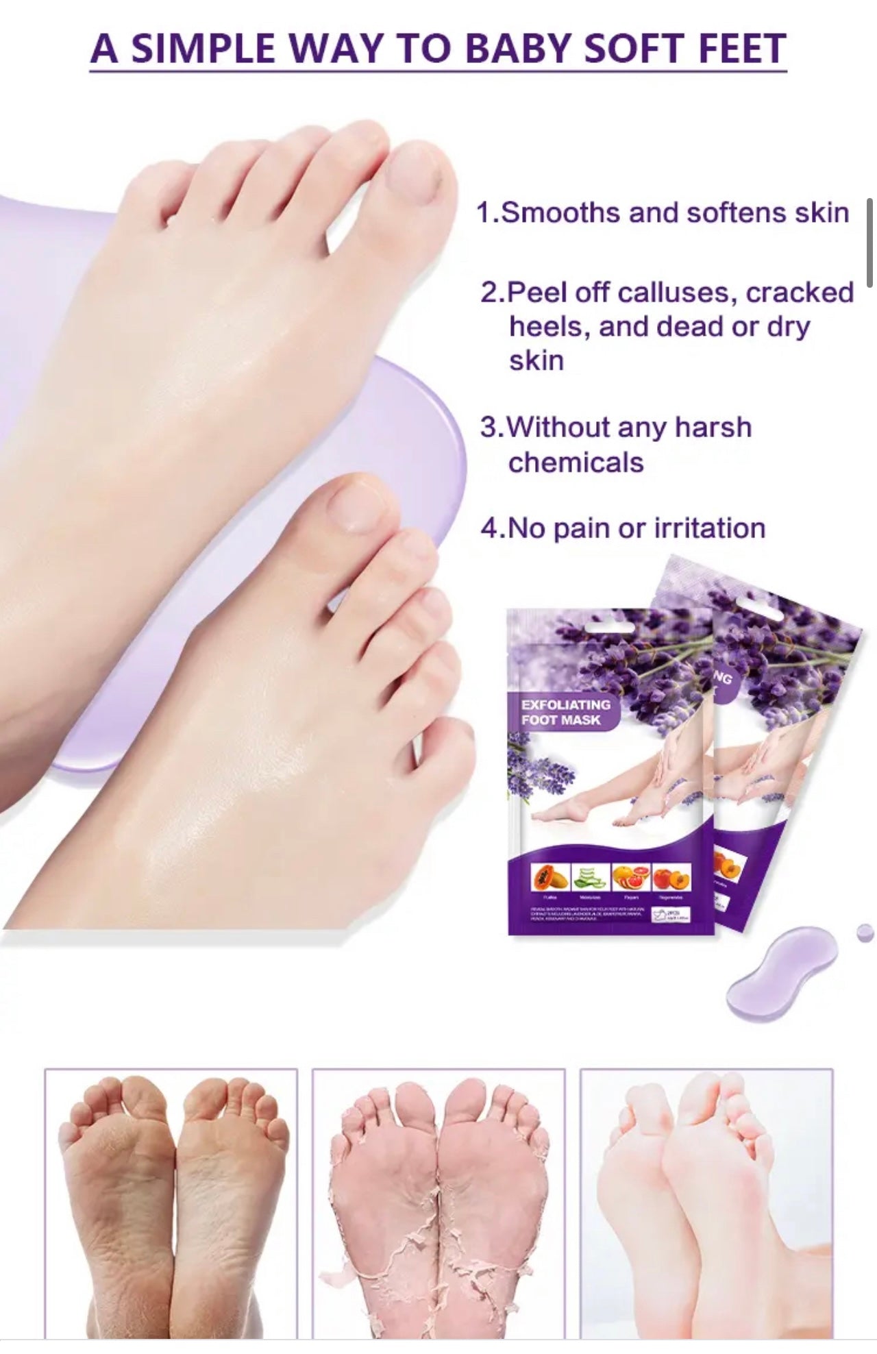 Exfoliating Foot mask