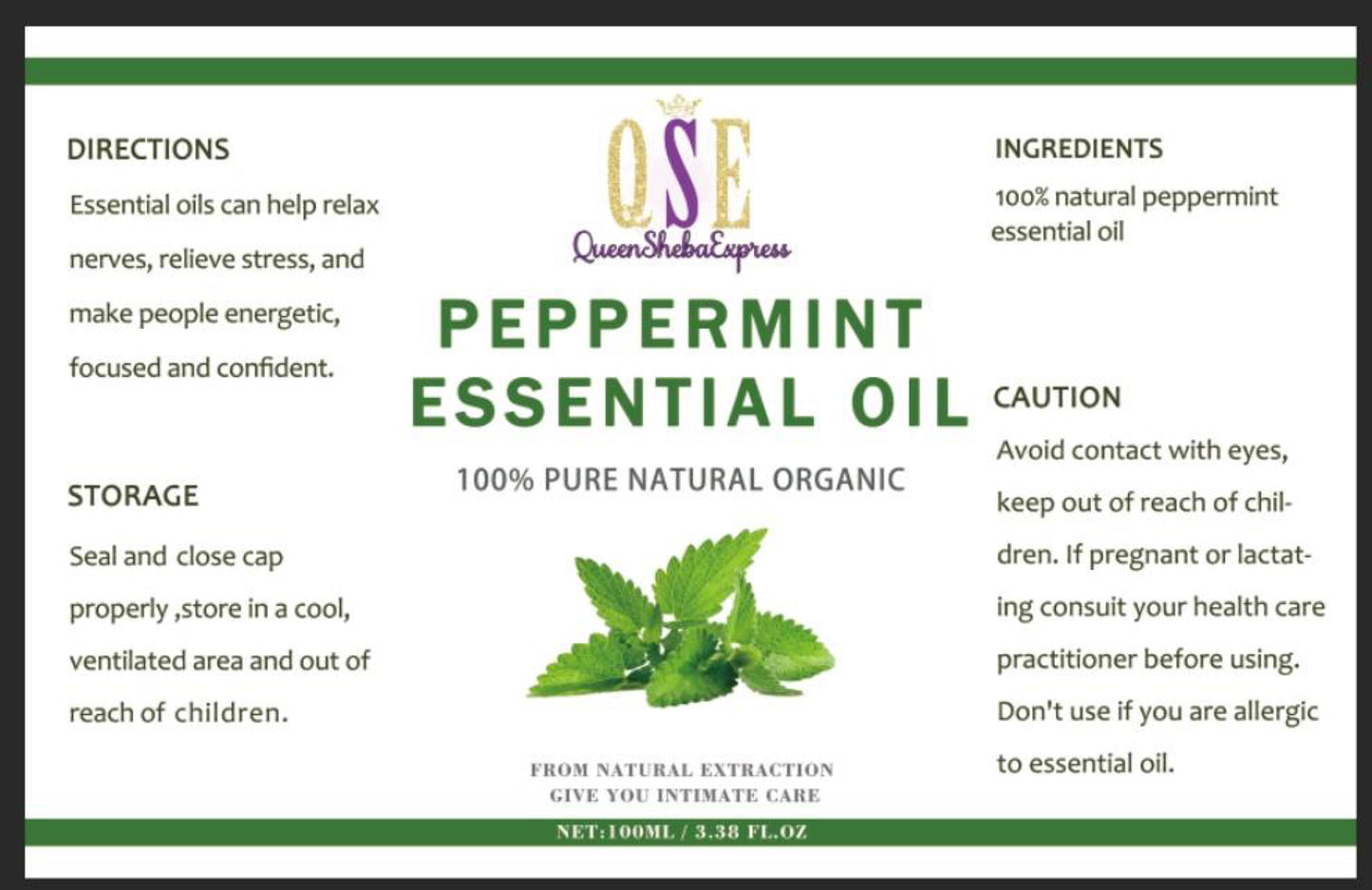 Peppermint essential oil