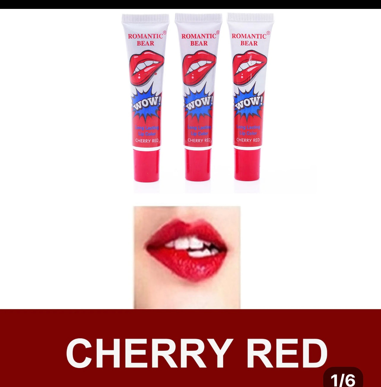 Long lasting lipgloss (6) pack